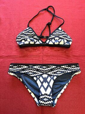 Seafolly Modern Tribe Hipster Bikini Top & Bottom Size 8/10